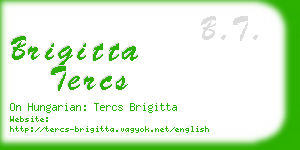 brigitta tercs business card